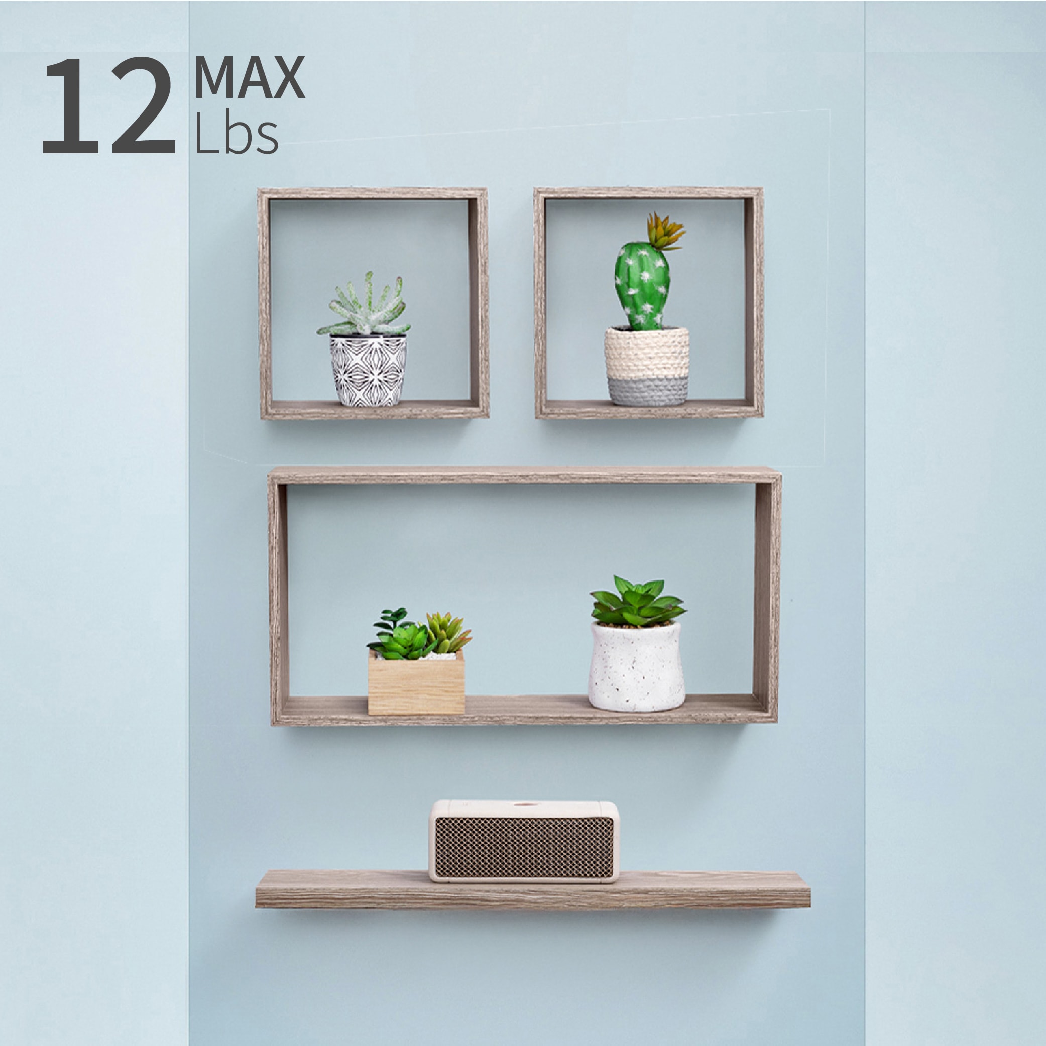 Floating Shelves Wall Mounted Wooden Shelves For Storage And Decor_voghion.com